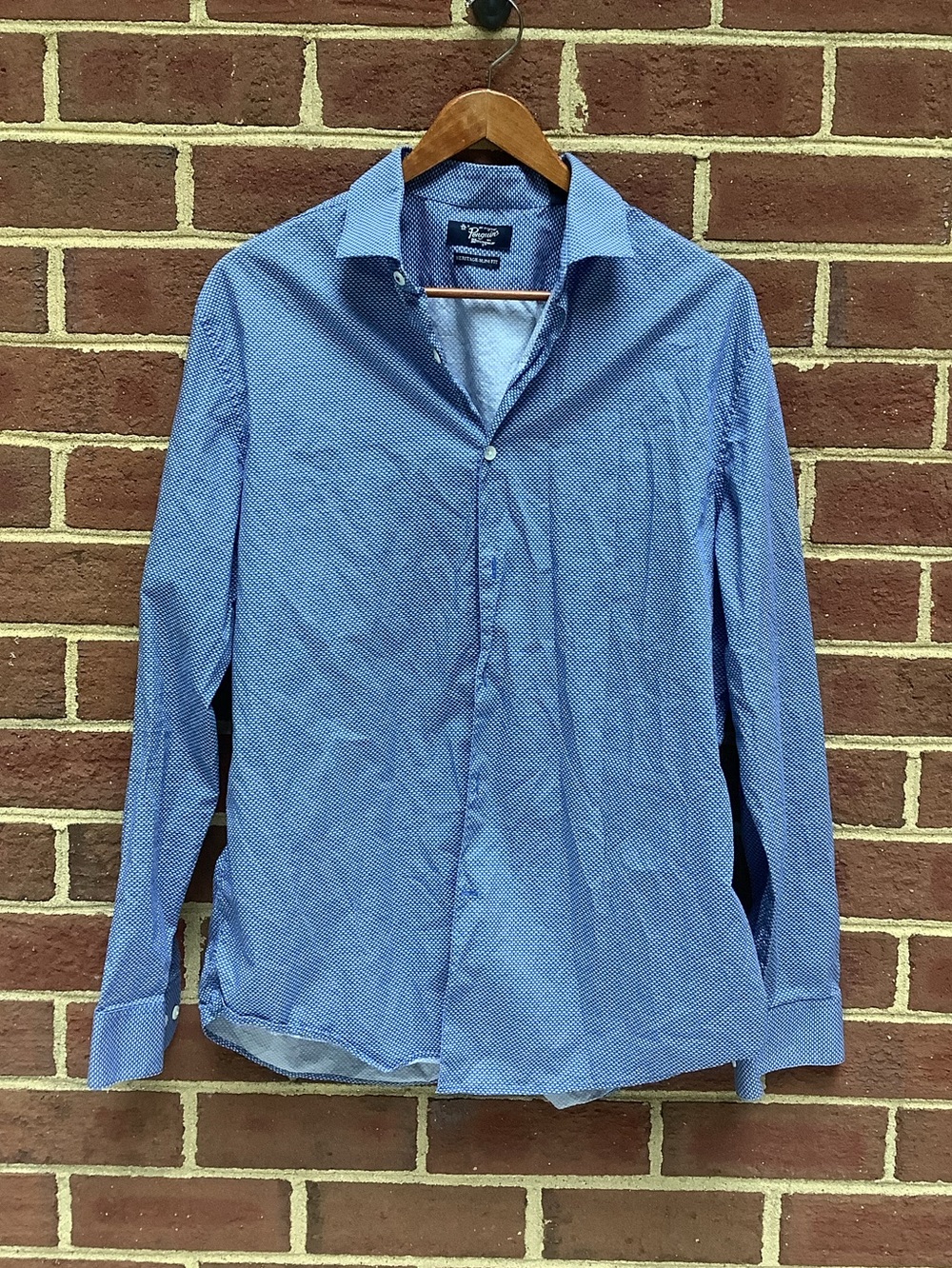 Original Penguin Men’s Long Sleeve Button Down Dress Shirt Cotton 16 1/2 Neck